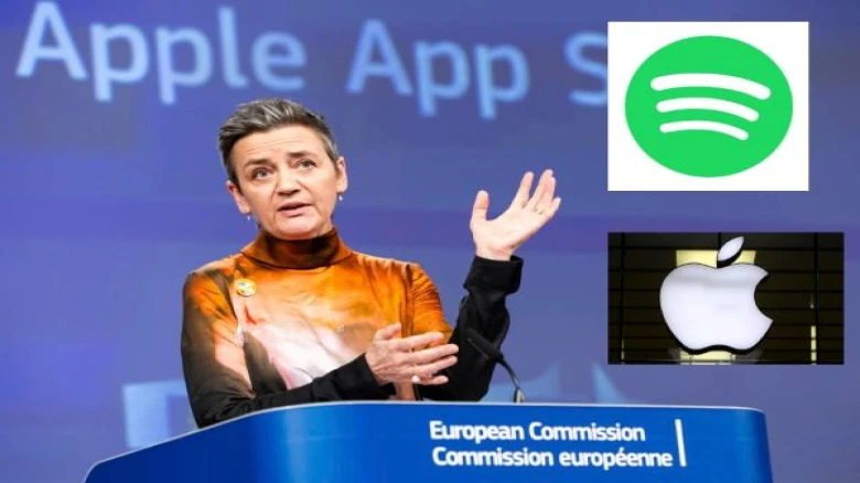 EU slams Apple with staggering €1.8 billion fine relating to Spotify case