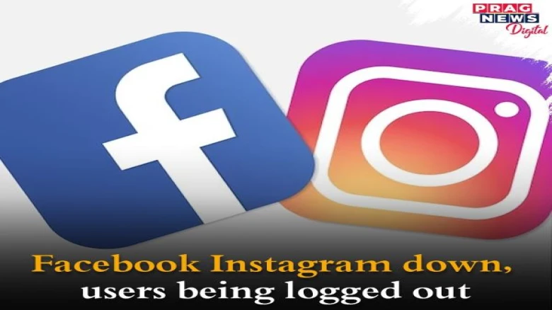 facebook Instagram down, users being logged out