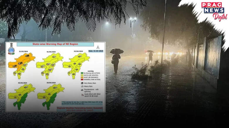 IMD issues orange and yellow alerts as NE braces for enhanced heavy rainfall activity