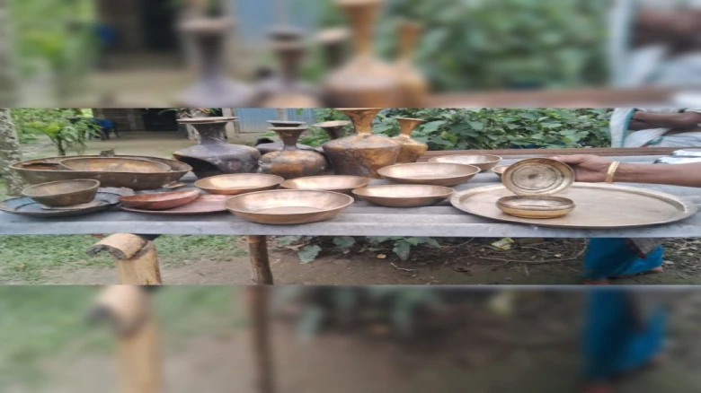 Ancient Ahom Dynasty Utensils Unearthed at Tintia in Narayanpur