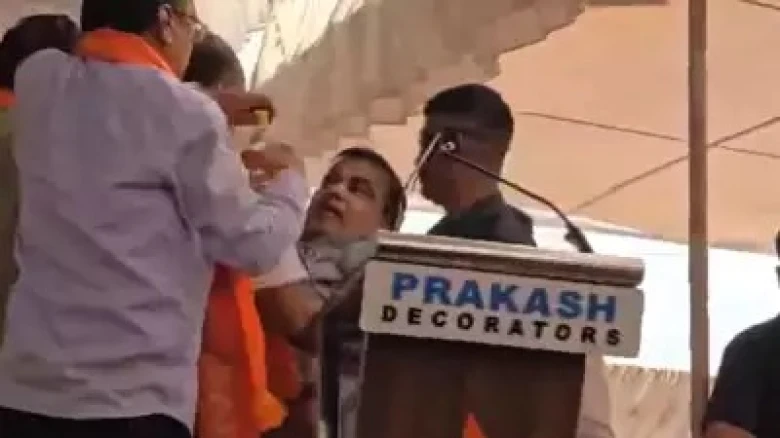 Union Minister Nitin Gadkari faints during speech at Maharashtra rally