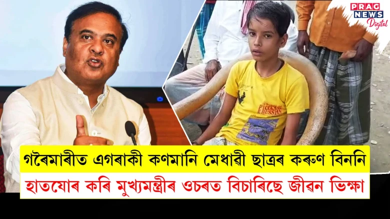 হিমন্ত মামা মোক জীয়াই থকাত সহায় কৰক! কণমানি ছাত্ৰৰ কৰুণ বিননি