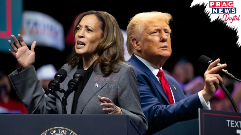 Donald Trump And Kamala Harris In Fierce Battle For White House