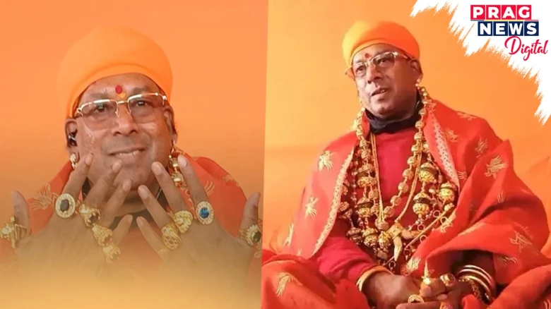 Golden Baba Who Grabbed Everyone’s Attention At Maha Kumbh Mela Wearing Gold Worth Rs 6 Crore. .