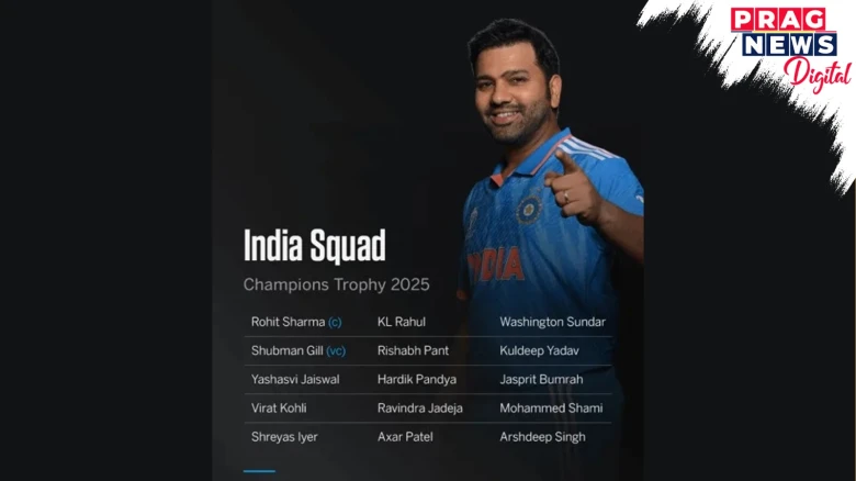 India's Squad For Champions Trophy 2025 Announced: Shubman Gill Named Vice-Captain