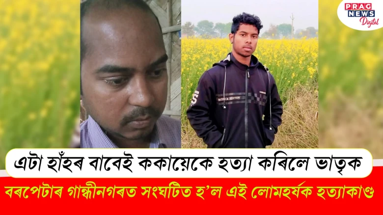 বৰপেটাত এটা হাঁহৰ বাবেই ককায়েকে হত্যা কৰিলে ভাতৃক