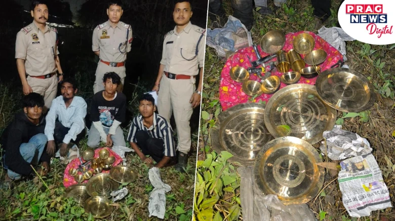 Burglary Gang Arrested, Stolen Items Recovered Within Hours by Basistha Police