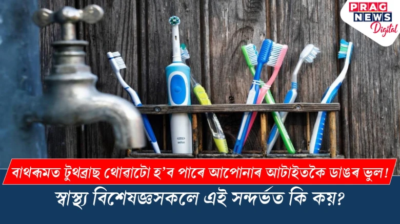 বাথৰূমত টুথব্ৰাছ থোৱাটো হ’ব পাৰে আপোনাৰ আটাইতকৈ ডাঙৰ ভুল! স্বাস্থ্য বিশেষজ্ঞসকলে এই সন্দৰ্ভত কি কয়?