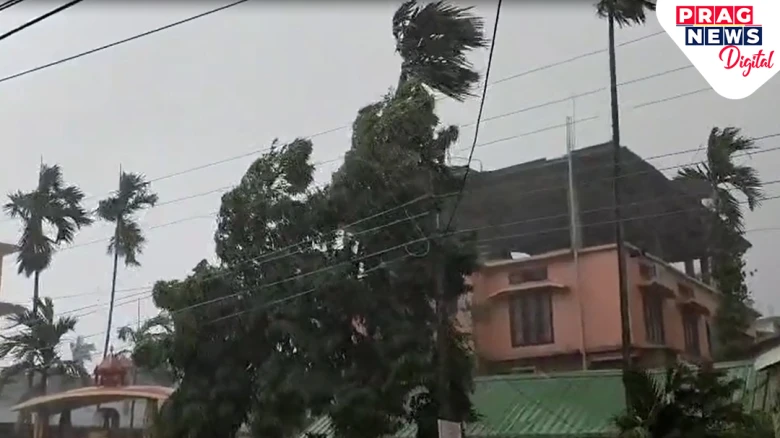 Guwahati City Plunges Into Darkness: Heavy Rainfall, Thunderstorms Lash City