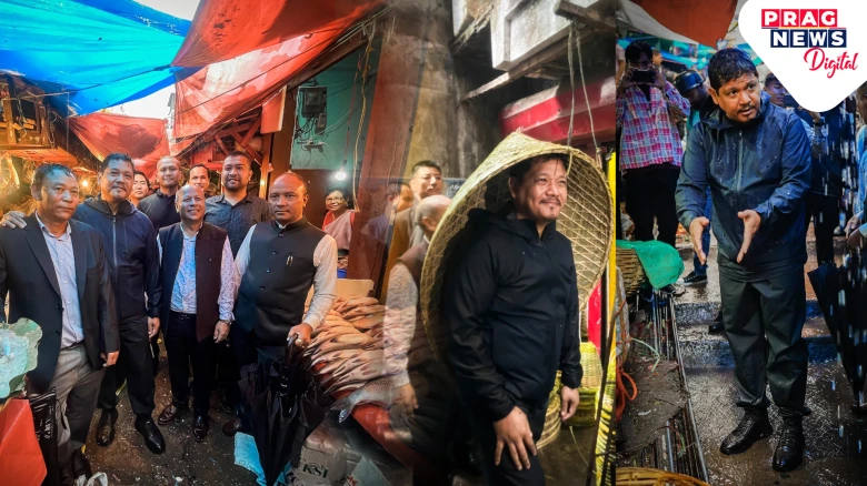 CM Conrad Sangma Walks Flooded Ïewduh Market, Announces ₹21 Crore Revamp