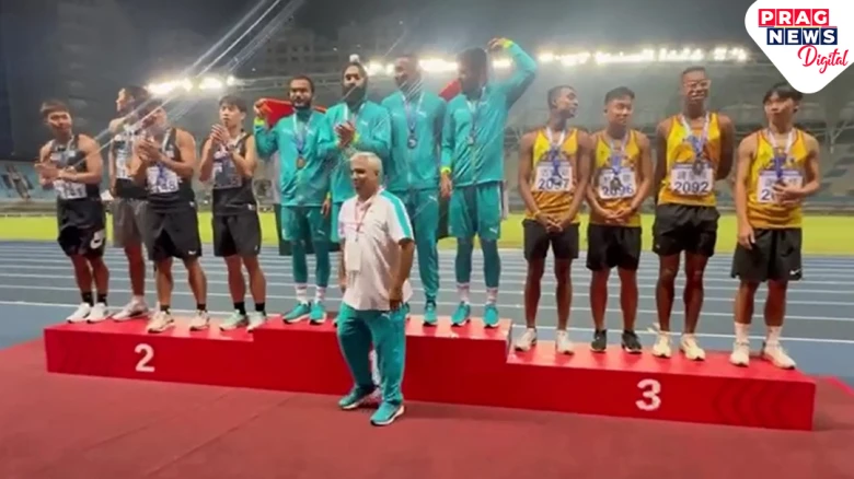 Assam's Sprint Star Amlan Borgohain Shines in Taiwan: Wins Gold in 4x100 Meter Relay